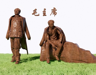 毛主席雕塑 人物小品 景观小品 雕塑小品 伟人雕塑 党革命雕塑小品