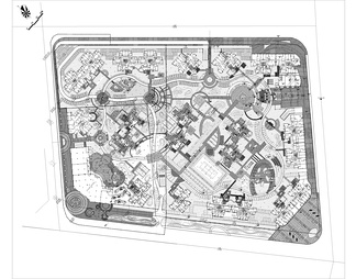 某小区景观园林平面图