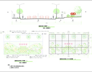 城市道路景观CAD图