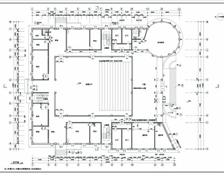 大型综合演播厅CAD全套图