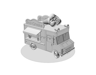 ice-cream truck雪糕车