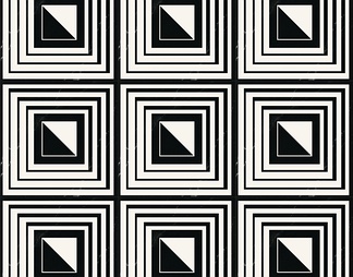 黑白几何图案花砖