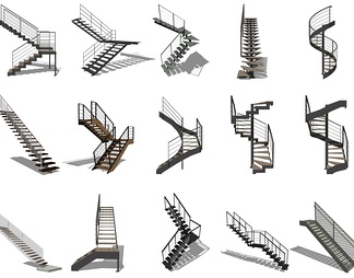 铁艺钢结构楼梯