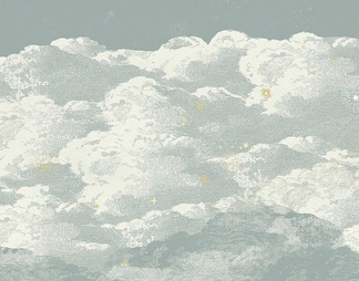 蓝色云朵壁纸
