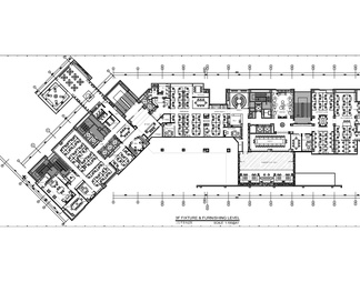 5000㎡两层地产公司办公室施工图 办公楼 办公空间 会议室 办公室