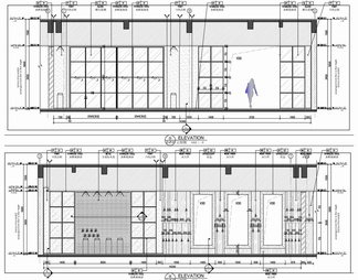 5000㎡两层地产公司办公室施工图 办公楼 办公空间 会议室 办公室