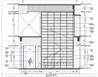 5000㎡两层地产公司办公室施工图 办公楼 办公空间 会议室 办公室