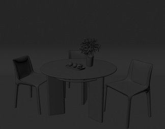 ，原木，大理石，餐桌，圆桌