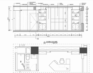 1100㎡办公室室内施工图 办公室 办公空间 会议室