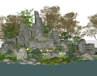 假山 石头 景观石 景石 园林小品 叠石