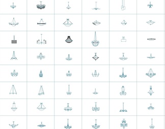 1000款各类灯具CAD图库合集