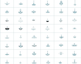 1000款各类灯具CAD图库合集