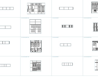 各类柜子平立面CAD图库