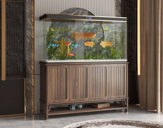 鱼缸 水族箱 玻璃鱼缸 热带鱼 金鱼 水草