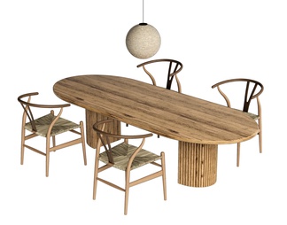 餐桌椅 原木桌椅