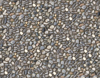 灰色水泥石子地面贴图