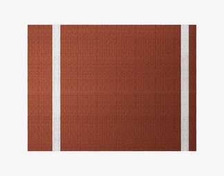 橘红条纹地毯
