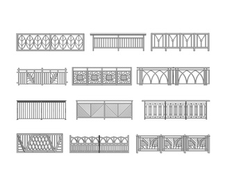 木栏杆 木扶手 木围挡 木围栏 木桩 木栅栏 篱笆护栏围墙 木篱笆 木格栅 木护栏