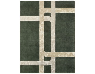 绿色条纹地毯