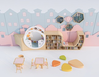 儿童书架 儿童书柜 儿童家具 儿童桌椅