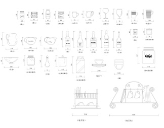 整体橱柜（厨柜）设计用CAD图块