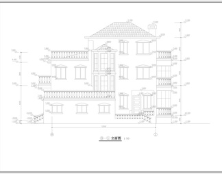 独栋别墅建筑图