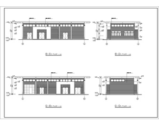 4s店建筑图cad图