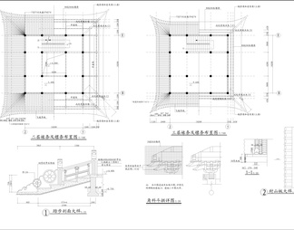 古建三层殿阁全套建筑图