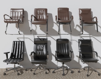 会议室椅子经理办公室椅子董事长办公椅子皮质座椅皮质椅子