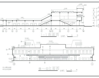 二层汽车站建筑CAD图