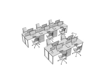 办公桌椅 员工办公桌 电脑桌椅