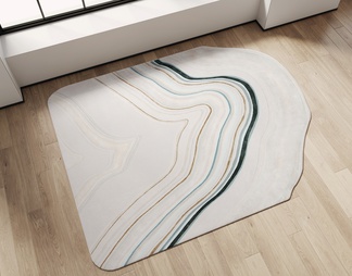 抽象异形地毯