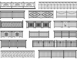 栏杆 护栏 围栏 防护栏 铁艺栏杆 阳台护栏