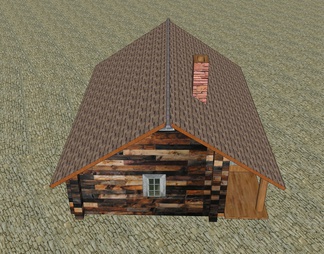 单层小木屋
