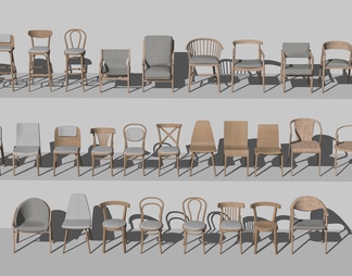 实木椅子 单椅 休闲椅 餐椅 椅子组合 沙发椅子