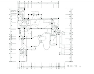 二层仿古别墅建筑结构图