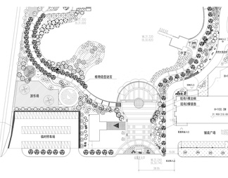 酒店后花园公园景观平面图