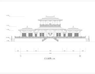 汉代庄王阁建筑方案图