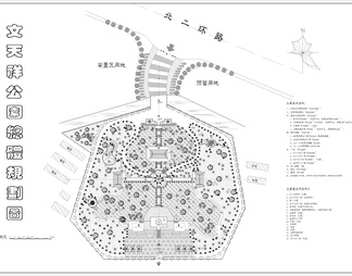 文天祥公园总体规划图
