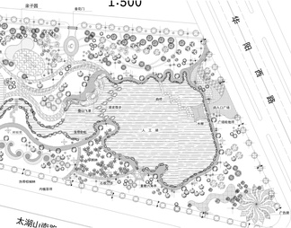 楚园规划景观绿化平面图