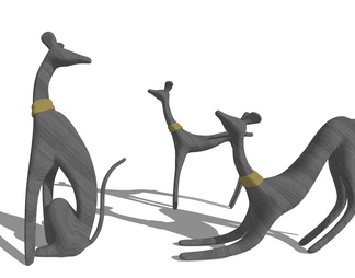 鹿雕塑鹿群雕塑
