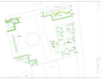 生肖广场绿化平面图
