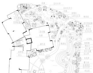 小区绿化平面图