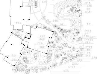 小区绿化平面图
