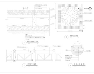 公园亲水平台 树池大样图等大样图