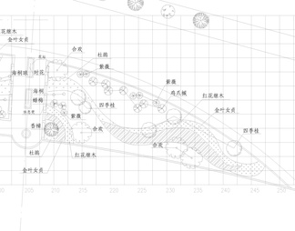 江滨北路景观绿地cad详图