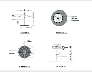 景观伞棚详图
