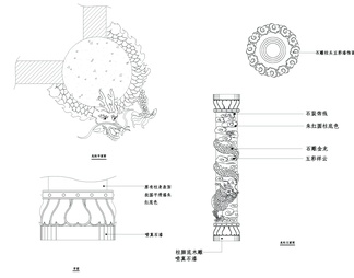 公园景观规划设计龙柱