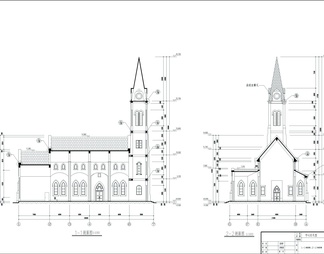 教堂全套建筑图