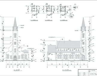 教堂全套建筑图
